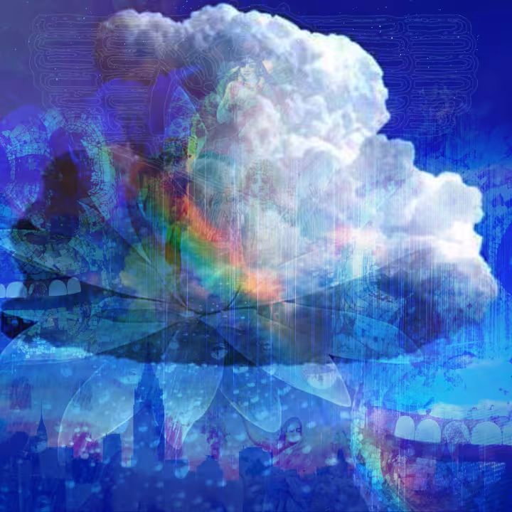 "Cumulus Cloud Suite" PS Perkins 2020 (digital collage)